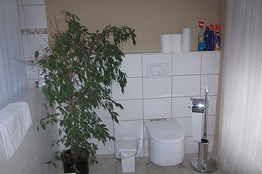 Das kleine Badezimmer vor dem Umbau