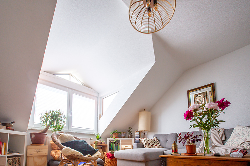 Zusätzliche Dachgaube sorgt für mehr Licht und Platz unterm Dach. 